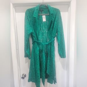 Torrid Lace Trench Coat